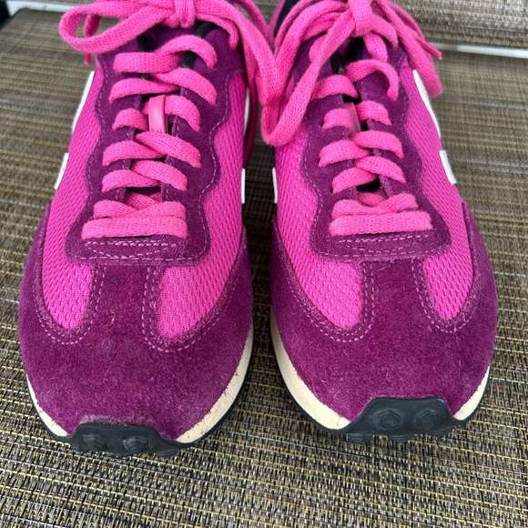 VEJA 7 38 RIO BRANCO ALVEOMESH LOTUS WHITE PINK PURPLE SNEAKERS SUEDE LEATHER - Picture 4 of 9